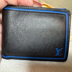 Louis Vuitton Black and Blue Key Holder